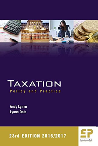 taxation policy and practice 20/17 23rd revised edition lymer, a. and oats, l. 1906201307, 9781906201302