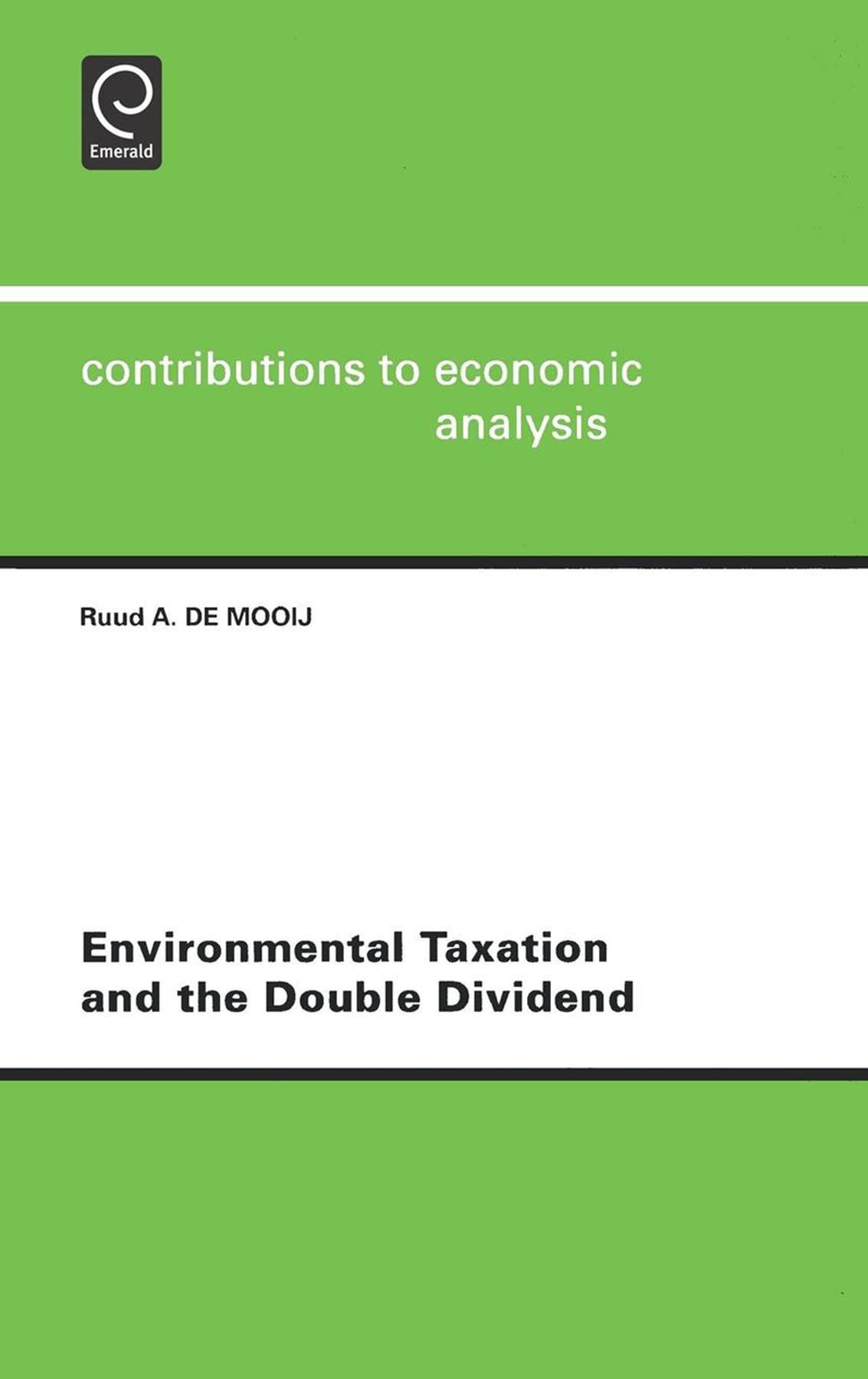 environmental taxation and the double dividend 1st edition mooij, ruud a. de, filippi et al, et al, de mooij,