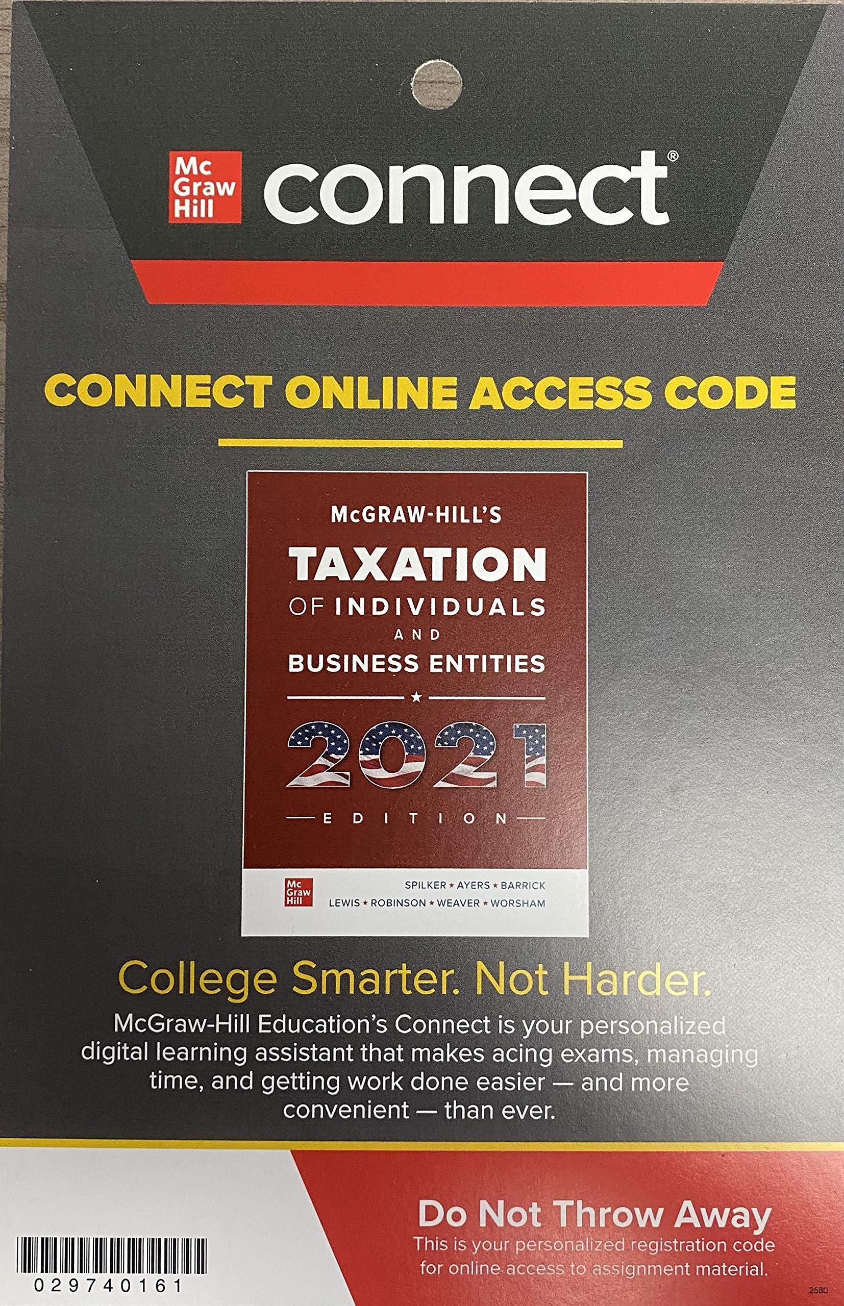 connect access for mcgraw hills taxation of individuals and business entitites 2021 edition brian spilker