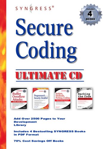 secure coding ultimate reference cd reverse engineering buffer overflows hacking the code 2005 edition james