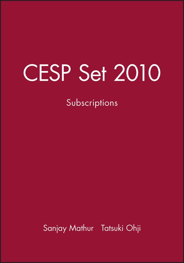 cesp set 2010 subscriptions  sanjay mathur 1118029704, 9781118029701