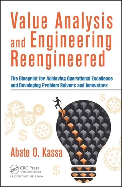 value analysis and engineering reengineered the blueprint for achieving operational excellence and developing