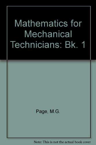 mathematics for mechanical technicians bk 1 metric 4th r. edition m g page 0304935794, 9780304935796
