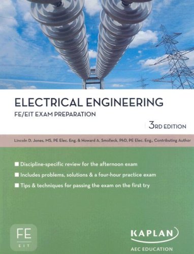electrical engineering fe/eit exam prep 3rd edition jones, lincoln, smolleck, howard a 1427761175,