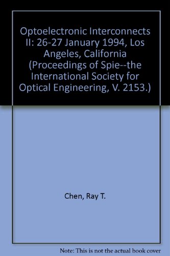 optoelectronic interconnects ii/v2153 26 27 january 1994 los angeles california  society of photo optical
