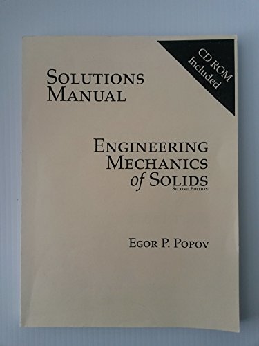 sm engineering mechanics solid  popov 0130804312, 9780130804310