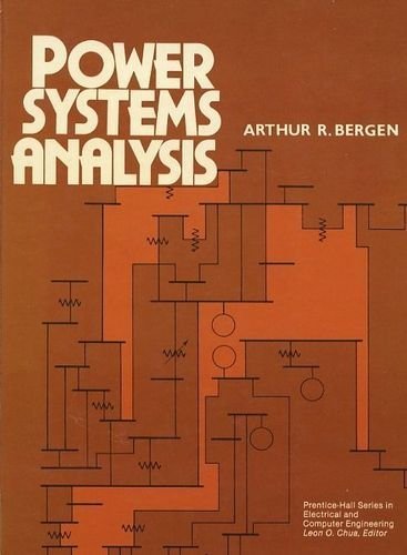power systems analysis  bergen, arthur r. 0136878644, 9780136878643