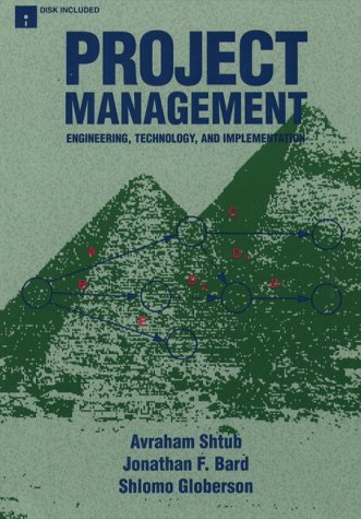 project management engineering technology and implementation book and disk edition shtub, avraham f., bard,