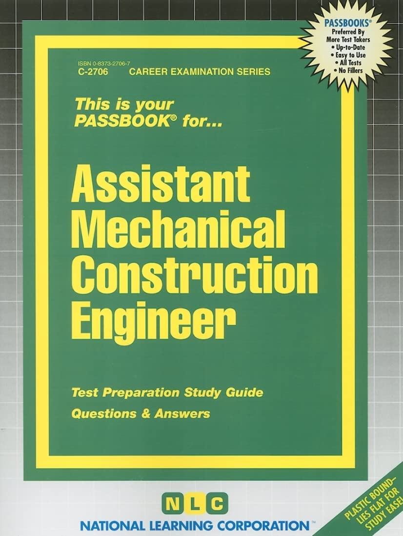 assistant mechanical construction engineer none edition national learning corporation 0837327067,