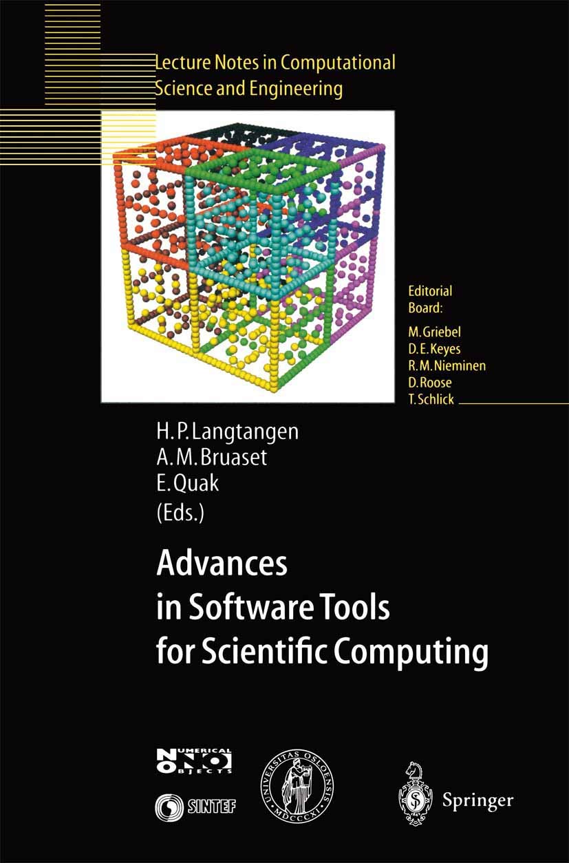 advances in software tools for scientific computing 1st edition langtangen, hans p. 3540665579, 9783540665571