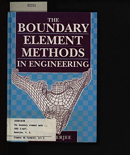 the boundary element methods in engineering revised, subsequent edition banerjee, prasanta kumar 0077077695,