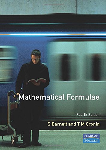 mathematical formulae for engineering and science students 4th edition barnett, stephen, cronin, t.m.