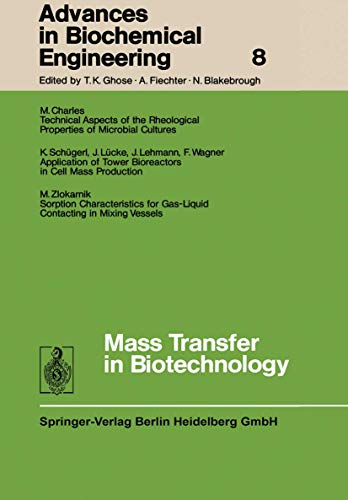advances in biochemical engineering 1st edition ghose, prof. dr. t. k., fiechter, prof. dr. a., blakebrough,