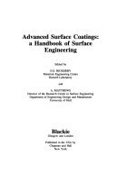 advanced surface coatings a handbook of surface engineering rickerby, d. s. 0412025418, 9780412025419