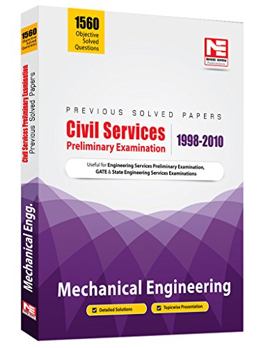 civil services preliminary examination 1998 2010 mechanical engineering previous solved papers  made easy