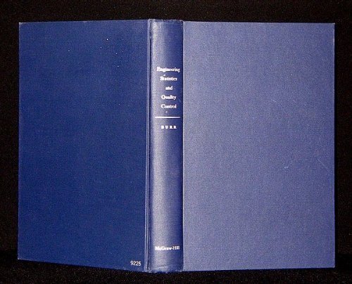 engineering statistics and quality control  burr, irving w. 0070092257, 9780070092259
