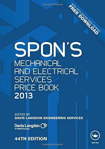 spon s mechanical and electrical services price book 44th edition davis langdon 0415690803, 9780415690805