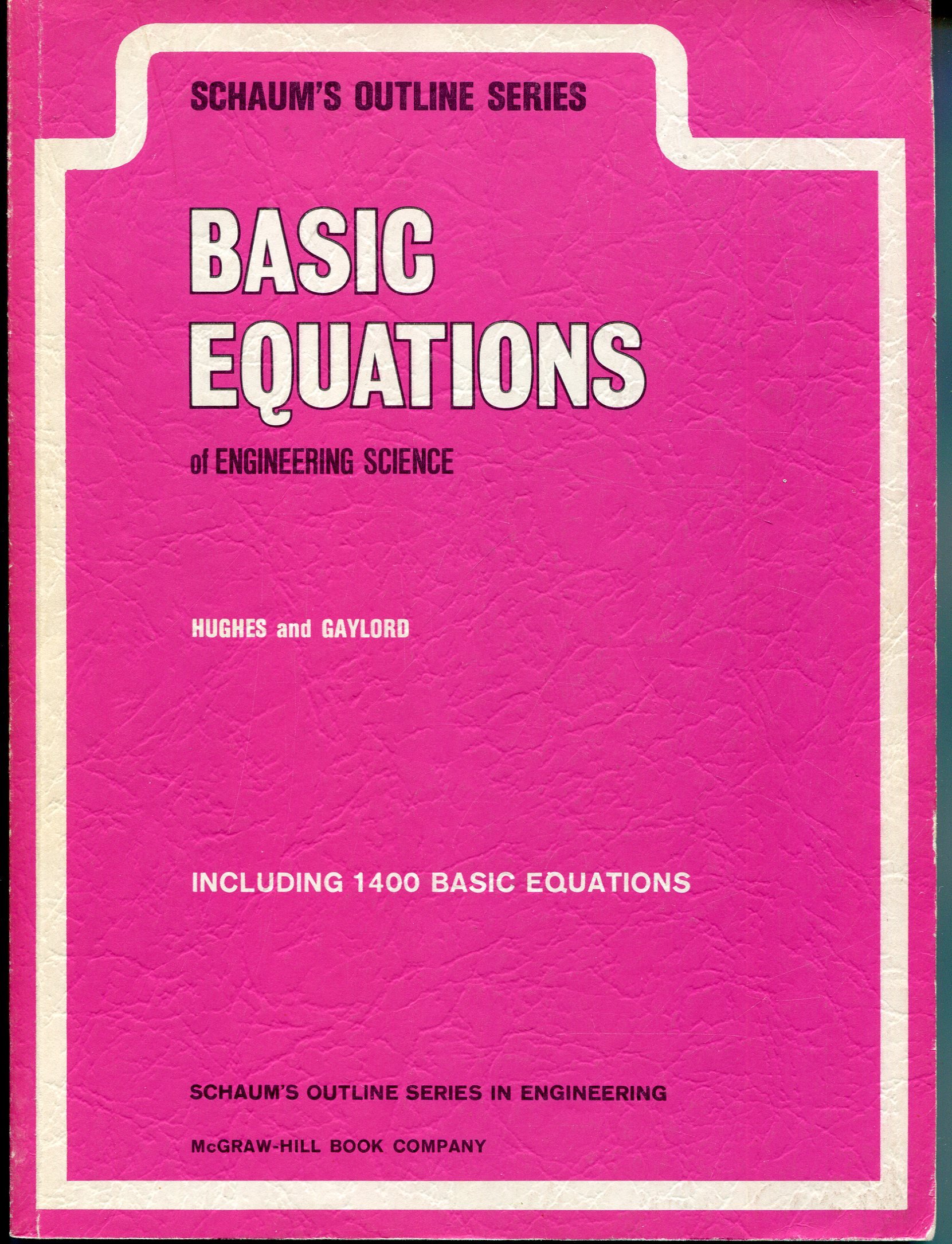 basic equations of engineering edition william f. hughes, eber w. gaylord. 0070311099, 9780070311091