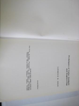 techniques of value analysis and engineering 2nd edition miles, lawrence d. 0070419264, 9780070419261