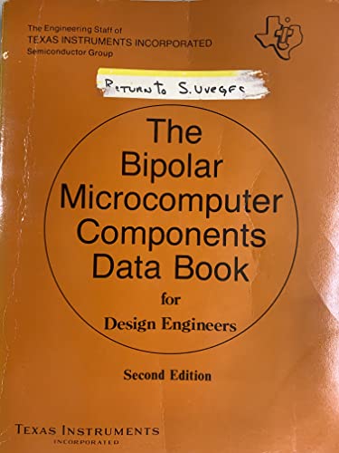 the bipolar microcomputer components data book for design engineers 3rd edition the engineering staff of