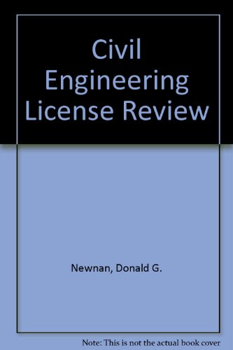 civil engineering license review 1 edition 14th edition donald g. newnan 0793185467, 9780793185467