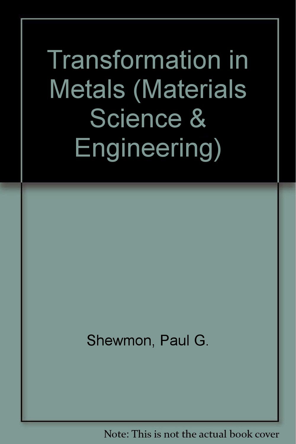 transformations in metals  shewmon, paul g. (author) 0070566941, 9780070566941
