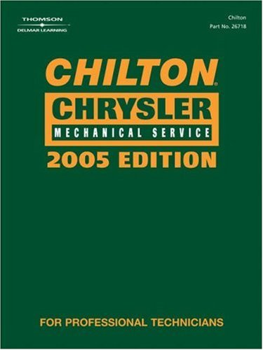 chilton 2005 chrysler mechanical service manual 1st edition chilton 1401867189, 9781401867188