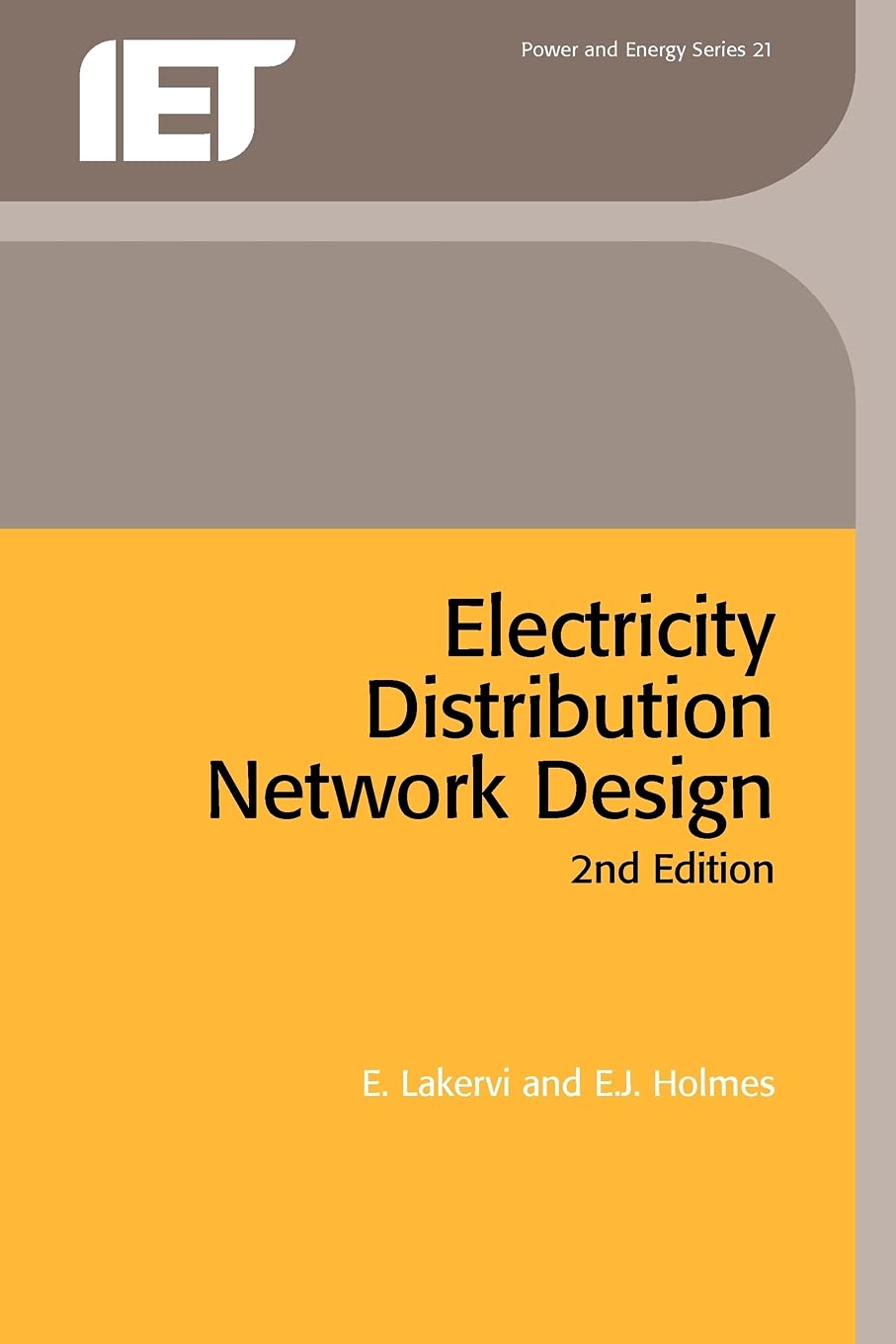 electricity distribution network design 2nd edition lakervi, e., holmes, e.j. 0863413099, 9780863413094