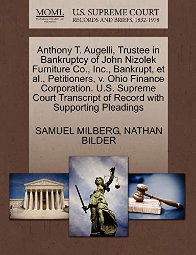 anthony t augelli trustee in bankruptcy of john nizolek furniture co inc bankrupt et al petitioners v ohio