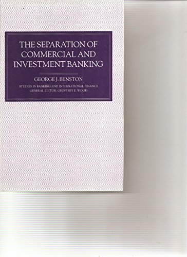 the separation of commercial and investment banking evidence on the glass steagall acts passage and