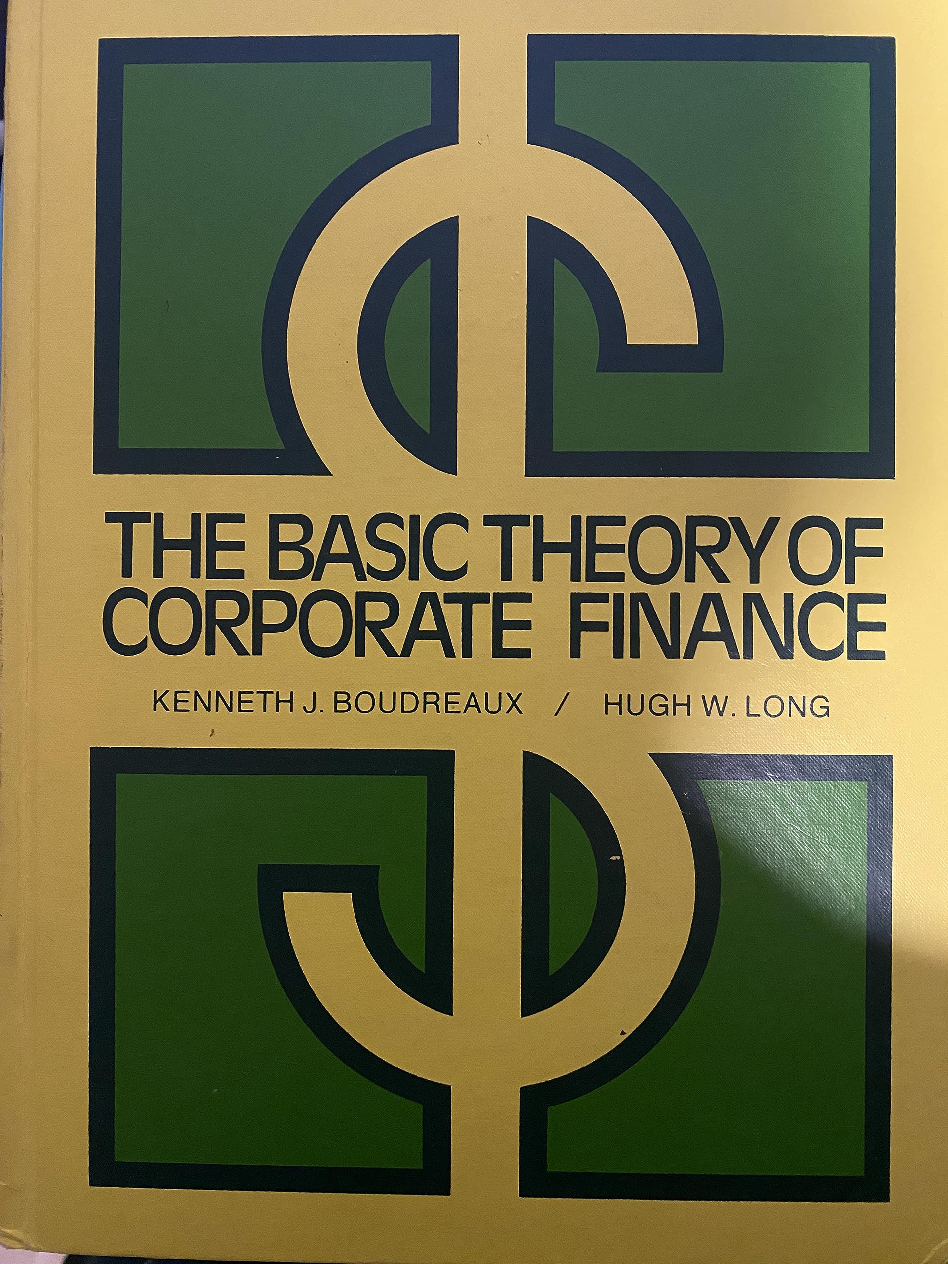 the basic theory of corporate finance  boudreaux, kenneth j. 0130694355, 9780130694355