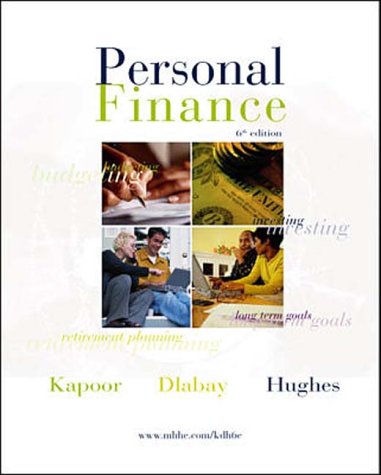 personal finance cd 6th editioth edition kapoor 007118872x, 9780071188722