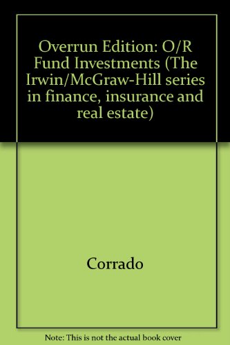 overrun edition o/r fund investments  corrado 0071123148, 9780071123143