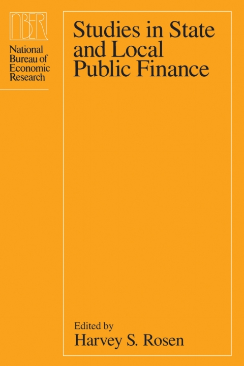 studies in state and local public finance conference 1st edition harvey s. rosen 0226726258, 9780226726250