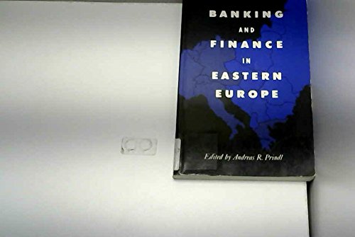 banking and finance in eastern europe andreas r. prindl 0859417832, 9780859417839