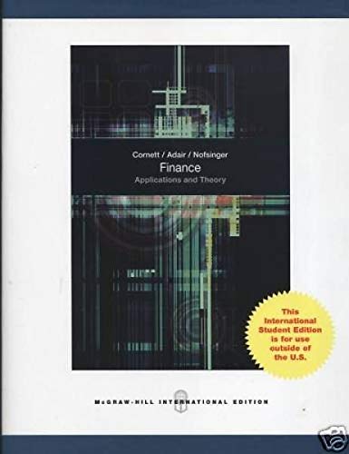 finance applications and theory marcia millon cornett troy a adair jr john nofsinger 1st edition marcia