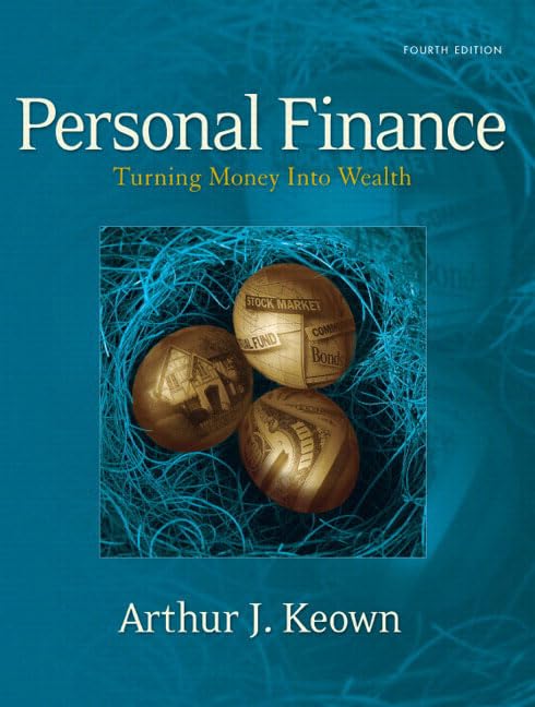 personal finance turning money into wealth and 4th edition keown, arthur j. 0131742817, 9780131742819