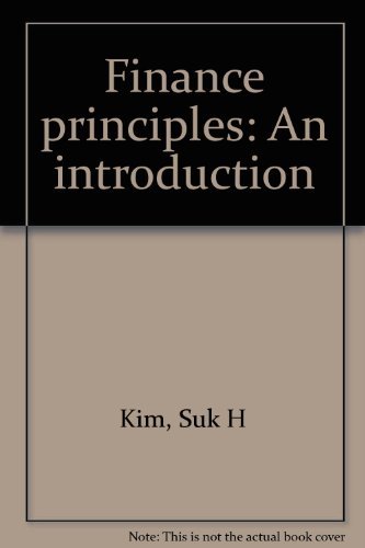 finance principles an introduction kim, suk h 0936328150, 9780936328157