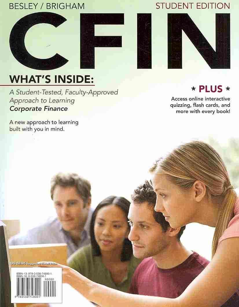 cfin 2010 1st edition besley, scott, brigham, eugene f. 0538748001, 9780538748001