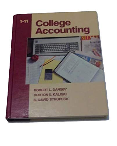college accounting 1 11  robert l dansby 0131417142, 9780131417144