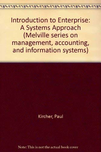 introduction to enterprise a systems approach  paul kircher, richard o. mason 0471481254, 9780471481256