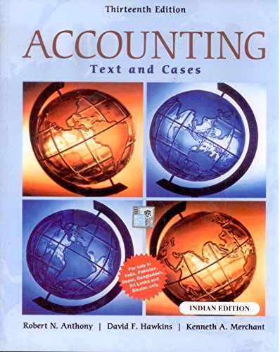 accounting texts and cases by david hawkins kenneth a merchant rober 13th edition kenneth a. merchant, rober