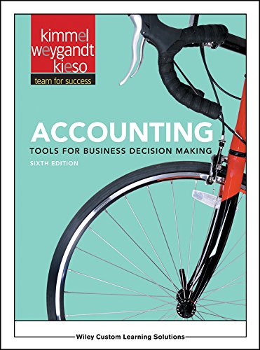 accounting tools for business decision making appalachian state university custom edition  weygandt kimmel