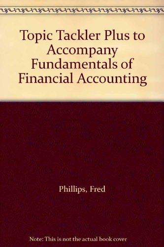 topic tackler plus to accompany fundamentals of financial accounting robert libby 0072948973, 9780072948974
