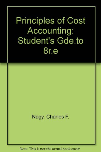 principles of cost accounting students gde to 8r e  robert e schmiedicke 0538016833, 9780538016834