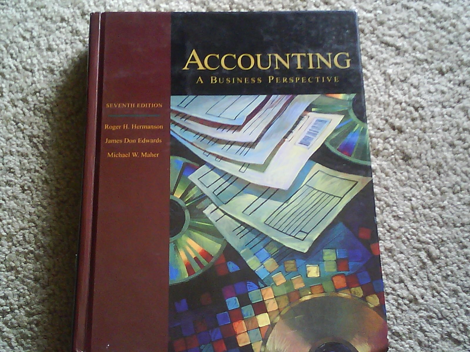 accounting a business perspective 1998 7th edition 7th edition hermanson roger h. 0071153403, 9780071153409