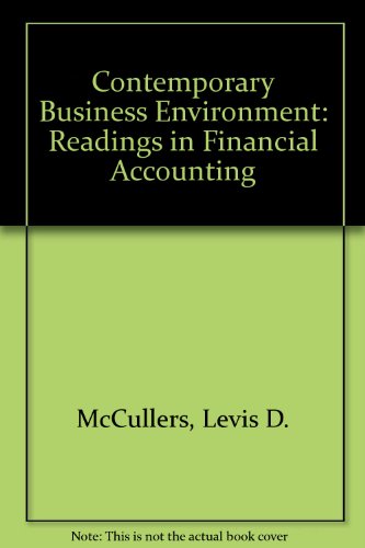 contemporary business environment readings in financial accounting  mccullers, levis d. 0471583685,