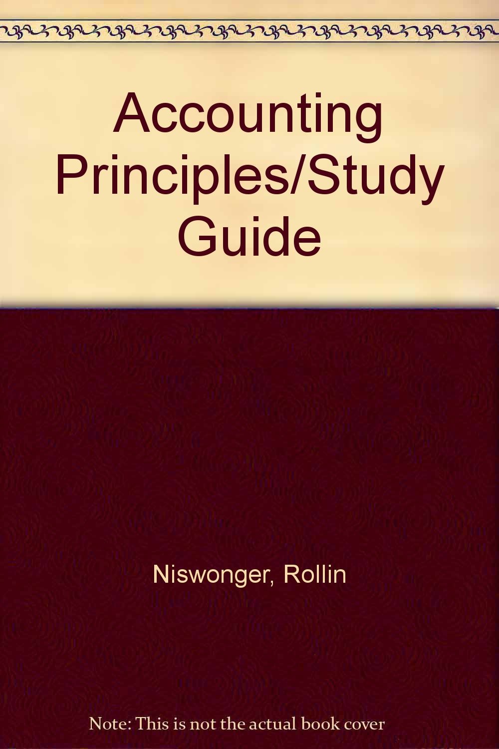 accounting principles/study guide 13th edition niswonger, rollin, fess, philip e. 0538013818, 9780538013819