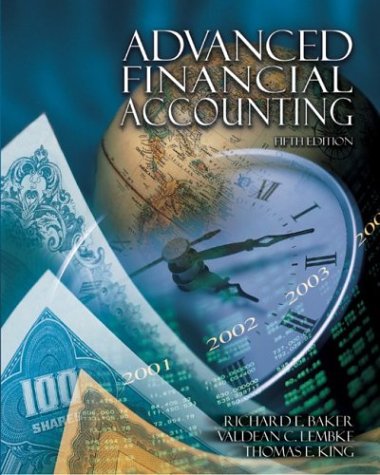 advanced financial accounting with dynamic accounting powerweb 5th edition baker, richard e, richard