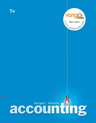 accounting value pack  charles t. horngren, walter t. harrison 0136065082, 9780136065081